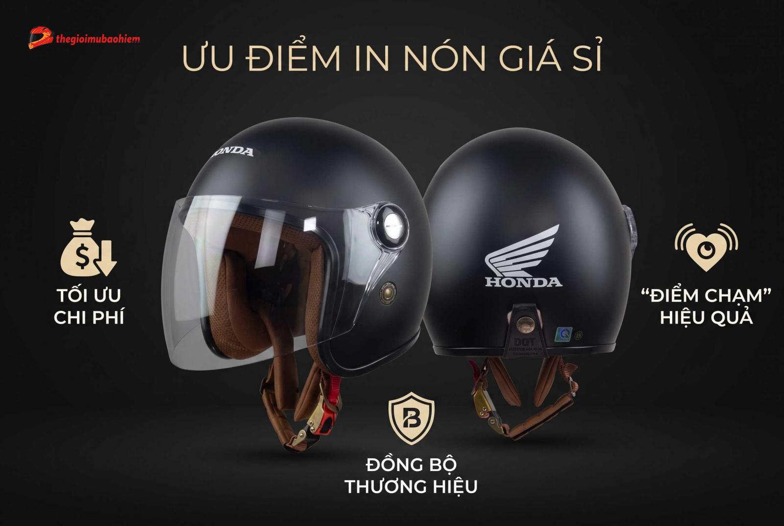 Có nên đặt in nón bảo hiểm giá sỉ không